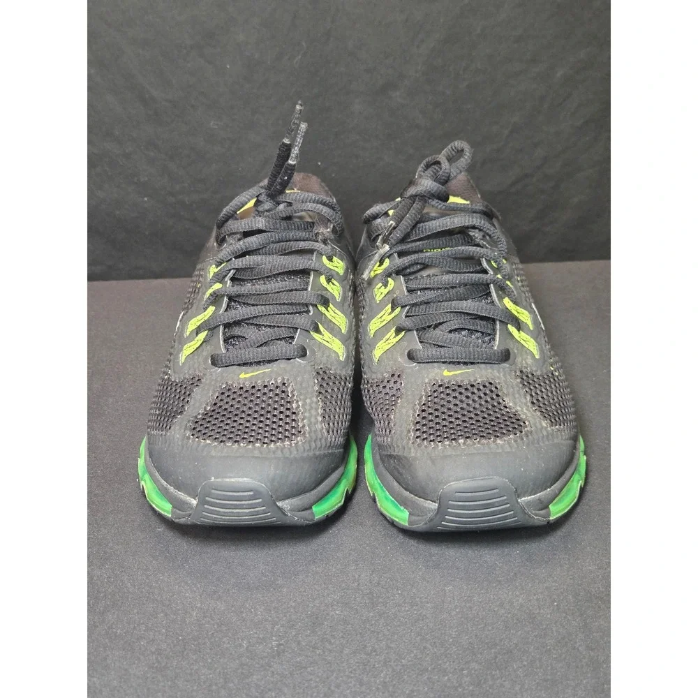 Nike Air Max 2013 Black Electric Green Kids Running‎ Shoes 555426-003 Size 5Y